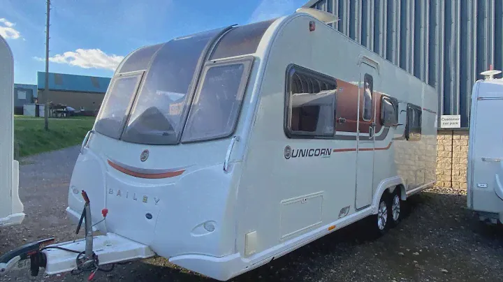 2015 Bailey Unicorn Barcelona 4 berth fixed bed high spec caravan.