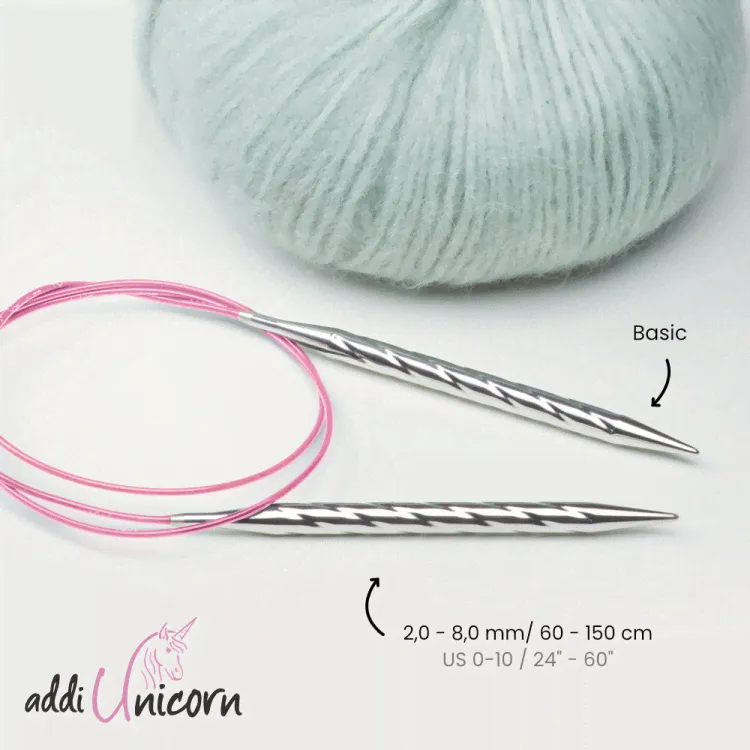 Спицы Addiunicorn металлические круговые супергладкие-1