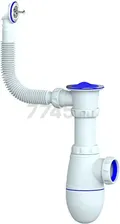 Сифон для кухни выпуск 1 1/2'' круглый перелив UNICORN (В421)