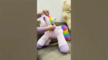 HAMLEYS | Fuzzbuzz Lying Unicorn Plush | 53Cm (Pink) | #unicorn #softtoys #viralshorts #hamleys