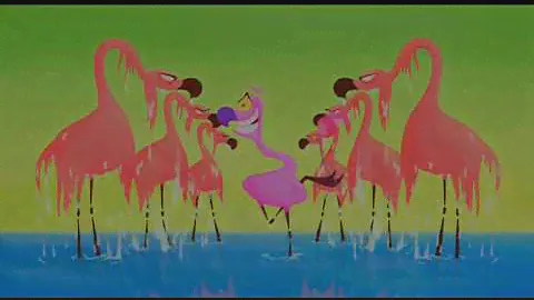 Flamingos from Fantasia 2000 (Camille Saint-Saens' Carnival of the Animals, Finale)