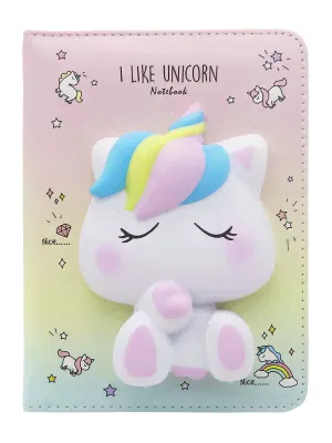 Блокнот со сквишем Единорог I Like Unicorn А5 радужный