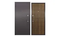 Дверь входная для квартиры Unicorn металлическая Apartment 960х2050, левая, коричневый