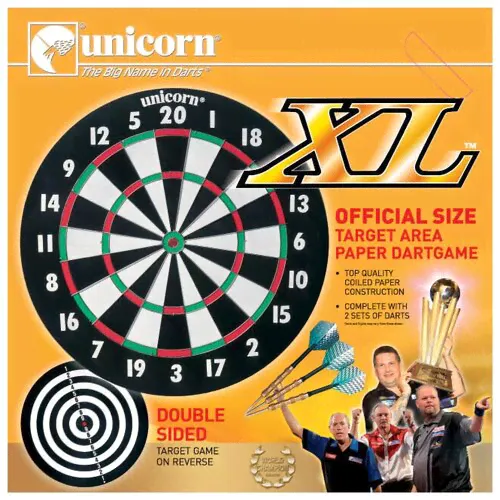 Комплект для игры в Дартс Unicorn XL красный, белый, черный, зеленый