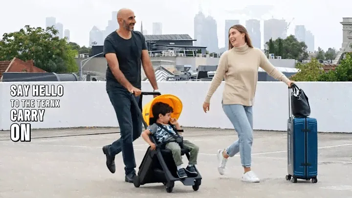 Traveling with kids made easy with the world's first carry on luggage stroller by TernX