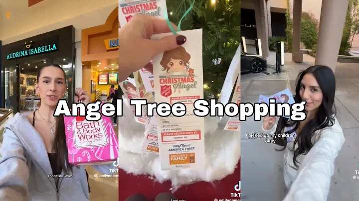 Angel Tree Shopping 👼🏻🎄compilation #tiktok