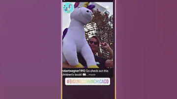 Giant Unicorn in Chicago at Toy and Game Fair Unicorn Jazz