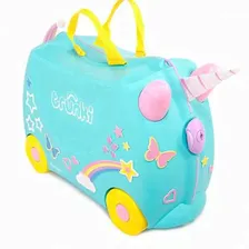 Детский чемодан Trunki Una the Unicorn, Транки Единорог - с рогом, хвостом и наклейками id#168007
