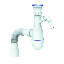 Сифон для мойки с выходом под стиральную машину Unicorn B320V Гибкий отвод