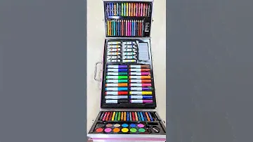 beautiful surprising unicorn stationery art kit, colour collection, #artkit #stationerykit #colors