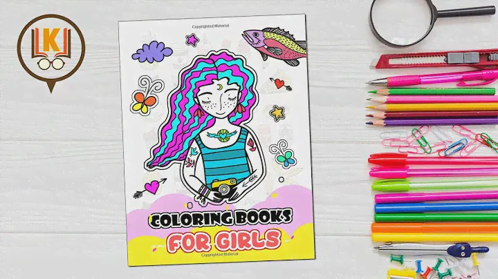 Coloring Books For Girls: Cute Girls, Desserts, Animals, Phone, Tree, Unicorn, Flower and more..