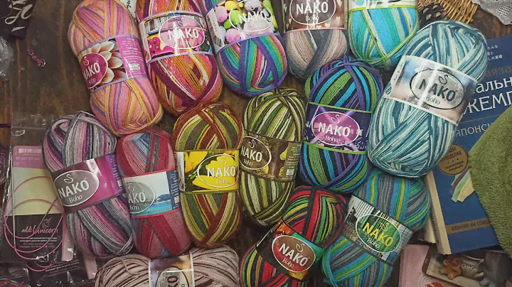 Распаковкa:14 новых расцветок Naco boho/спицы  Addi Unicorn/китайский аналог Addi Novel🧶