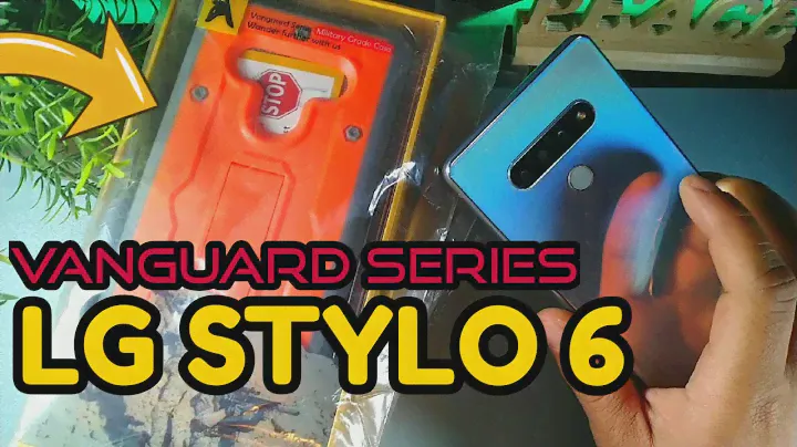 LG STYLO 6 Vanguard Series (Military Grade Case) Orange, Red,& Black cases