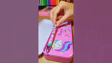 Unicorn Stationery 🦄🔮🖍 #schoolsupplies #stationery
